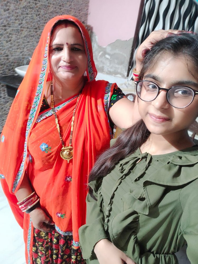 शिवानी मीना की दशवीं मे 94.50 बनी है