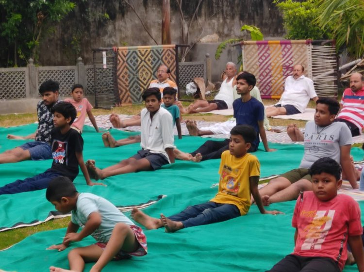 अंतरराष्ट्रीय योग दिवस पर बाँसखो में मनाया योग दिवस