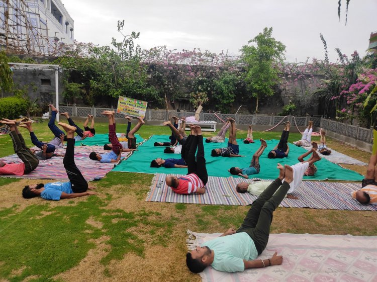 अंतरराष्ट्रीय योग दिवस पर बाँसखो में मनाया योग दिवस