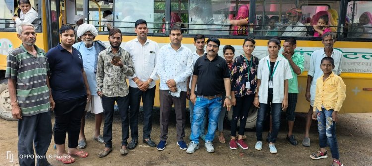 कैंप आयोजन में बनाकिया से 45 लोगों को उदयपुर इलाज हेतु भेजा गया