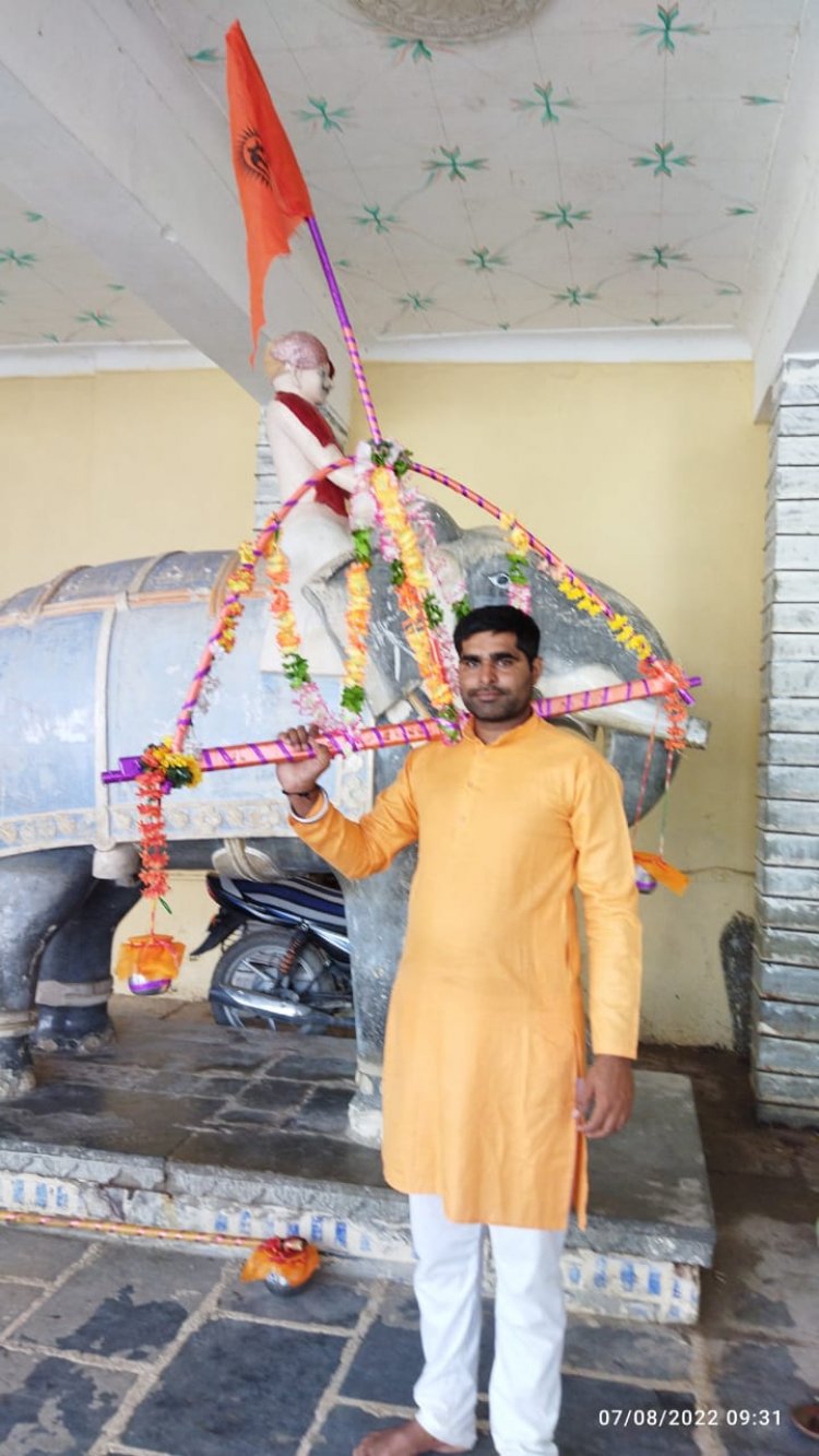 कावड़ यात्रा पर भारी बारिश के लोगों ने बरसाए फूल: मेवाड़ के हरिद्वार मातृकुंडिया से शिवालय तक निकाली गई यात्रा, पुलिस जाब्ता रहा तैनात