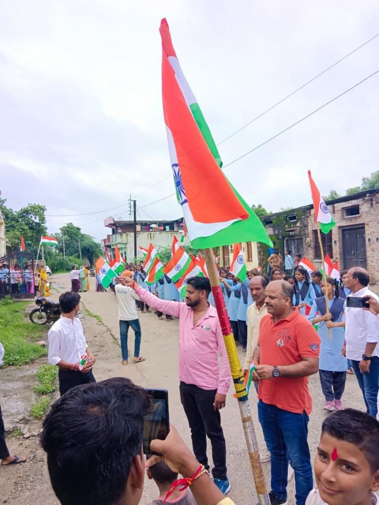 तिरंगा यात्रा काकंरवा