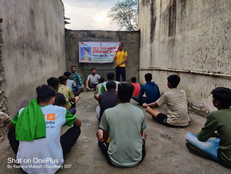 Jks नेहरू युवा मंडल द्वारा हिन्दी दिवस पर संगोष्टी का आयोजन