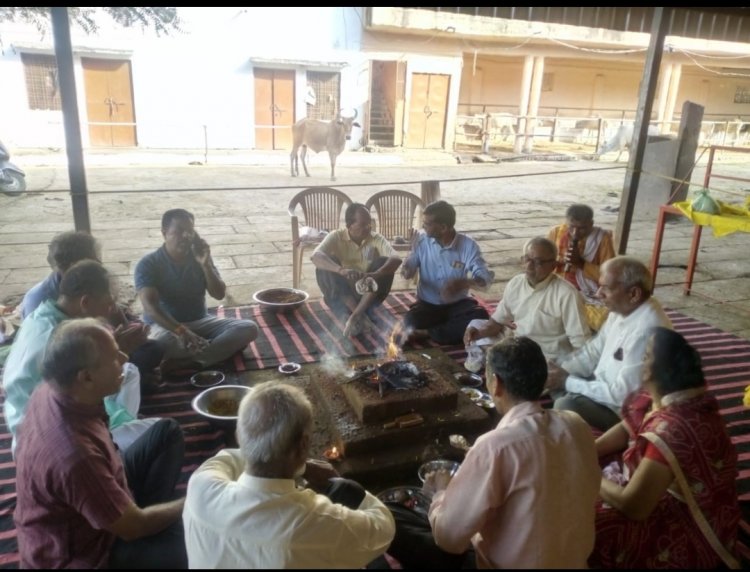 श्री  ब्रह्माणी माता गौशाला कपासन में यज्ञ का आयोजन किया