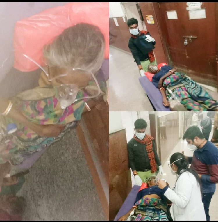कपासन बजरंग दल प्रखंड संयोजक श्री राहुल सिंह जी राजपूत ने उदयपुर में एक वृद्ध माता जी अस्पताल पहुंचाया और उपचार करवाया