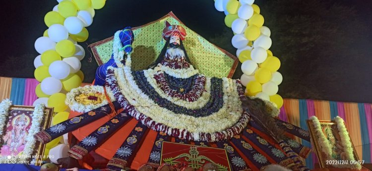 भोर तक भजनों पर थिरके श्रदालु, आकृति के आते ही श्रीराम के जयकारों से गुंजा पांडाल।