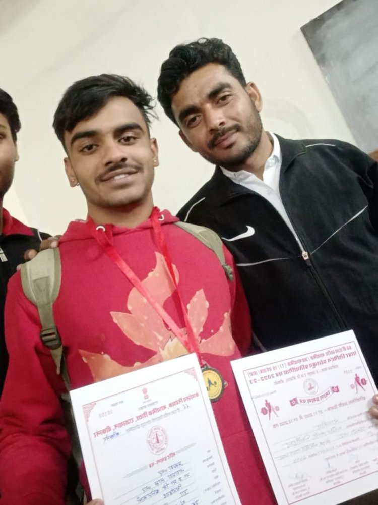 राज्य स्तरीय विद्यालयी खेलकूद प्रतियोगिता में धनेतकलां विद्यालय के छात्र ने जीता कांस्य पदक सरपंच एवं ग्राम वासियों ने किया स्वागत