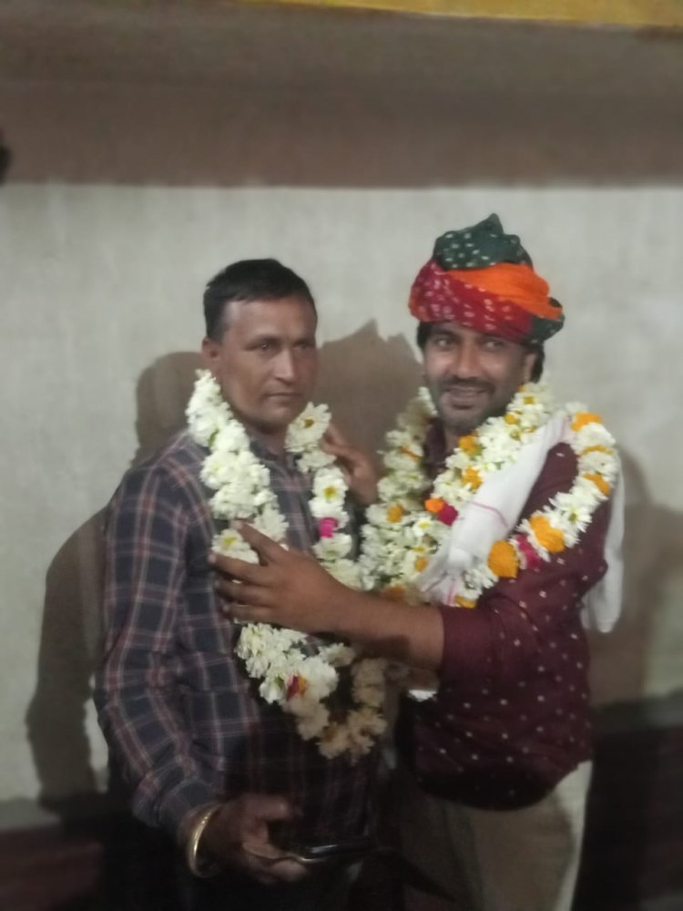 माताजी कि पंडोली पंचायत अध्यक्ष पद पर गणपत गुर्जर हुए सर्व सम्मति से मनोनीत।