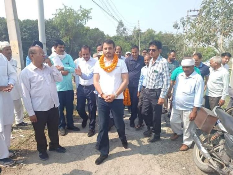 भाजपा युवा नेता निश्चल चौधरी जी ने आज