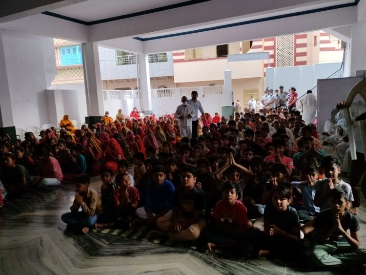 76 वी रामधुन पहुंची बड़ी सादड़ी के समता भवन, साथ ही व्यसन मुक्ति का लिया संकल्प...