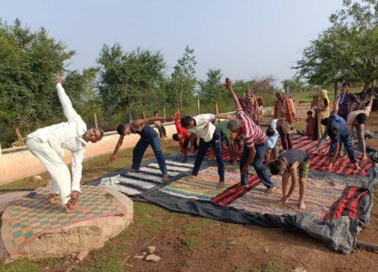 हुरा बा गौशाला में मनाया अंतरराष्ट्रीय योग दिवस