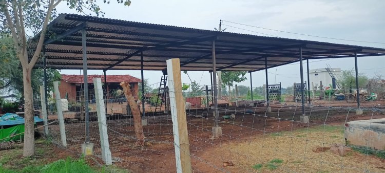 गौशाला में टिन शेड का किया लोकार्पण किया
