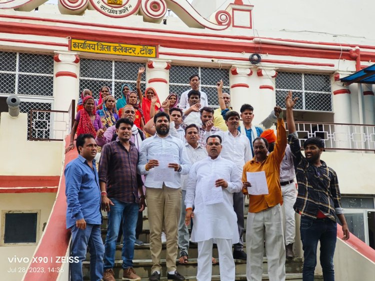 नही सहेगा राजस्थान अभियान के तहत जिला कलेक्टर को सौंपा ज्ञापन