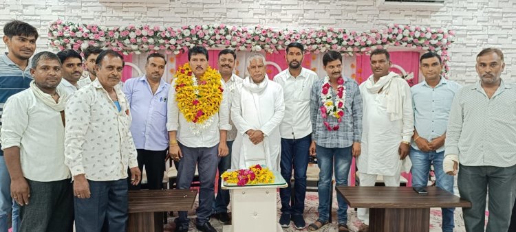 विजयपुर मंडल की 5 ग्राम पंचायत की कांग्रेस के बूथ स्तरीय अध्यक्षों की बैठक आयोजित।