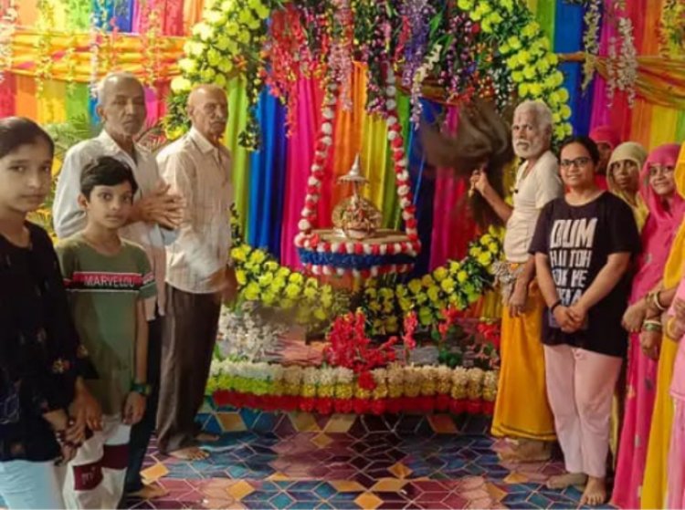 राधा कृष्ण आश्रम में 15 दिवसीय झूला महोत्सव शुरू