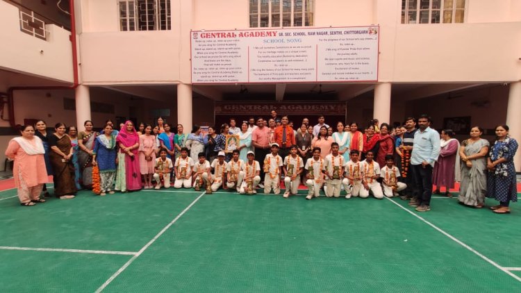 सेंट्रल अकैडमी के विद्यार्थियों ने बढ़ाया चित्तोड़ का मान बेहतरीन प्रदर्शन कर कई पदक जीते , 58 खिलाड़ियों का राज्य स्तर पर चयन।