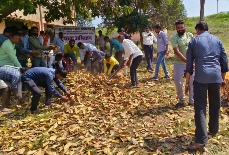 के वि के पर स्वच्छता ही सेवा, स्वच्छता अभियान कार्यक्रम का आयोजन
