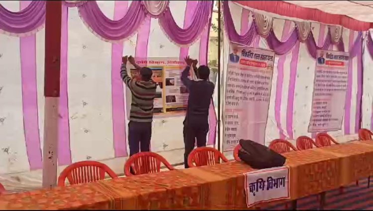 भादसोड़ा में विकसित भारत संकल्प यात्रा का शिविर बना खाना पूर्ति, अधिकारी भी नही पहुचे समय पर, आमजन बेरंग लौटे।