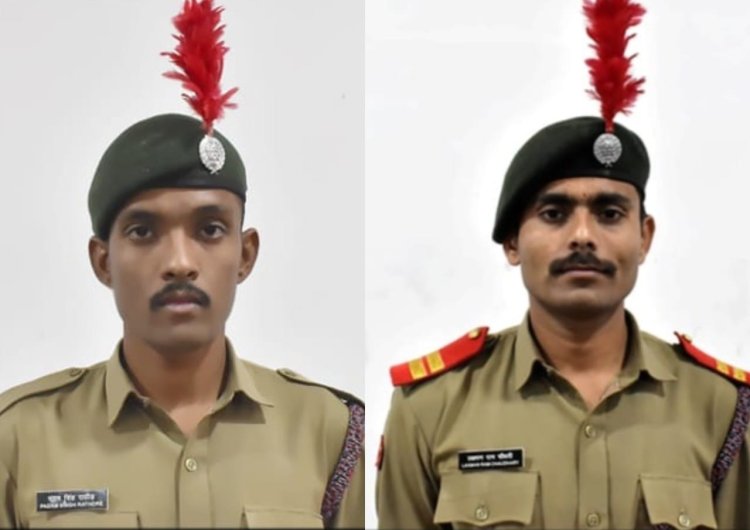 मेवाड़ यूनिवर्सिटी गंगरार के दो एनसीसी कैडेट्स का ऑल इंडिया ट्रेकिंग कैम्प में चयन।