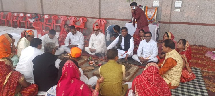 प्रभु श्री रामलला के प्राण प्रतिष्ठा दिवस पर माहेश्वरी समाज के नव निर्मित भवन का उद्घाटन सम्पन्न