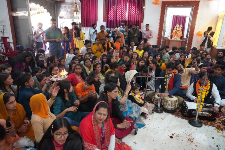 मेवाड़ यूनिवर्सिटी कैम्पस श्रीराम के जयकारों से गूंजा।