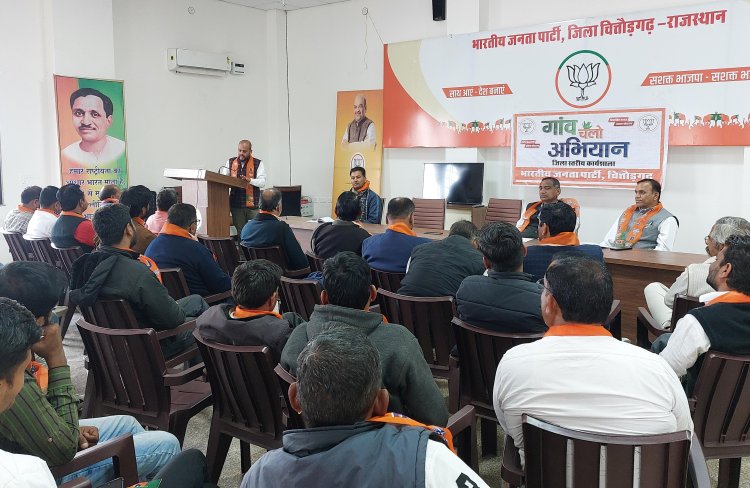 भाजपा की गांव चलो अभियान की जिला कार्यशाला संपन्न।