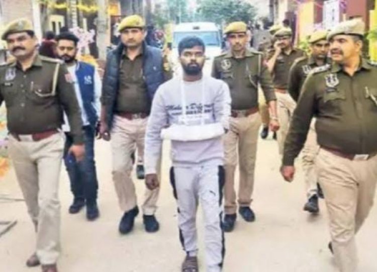 जयपुर में छात्रा को घसीटने वाले हिस्ट्रीशीटर की कराई परेड:सड़क पर 1 किलोमीटर पैदल घुमाया, 22 दिन पहले ही जेल से छूटकर आया था