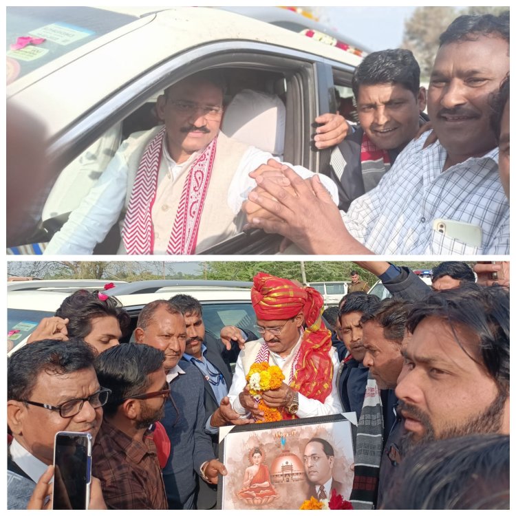 उप मुख्यमंत्री का देवली में पुष्प वर्षा कर स्वागत किया