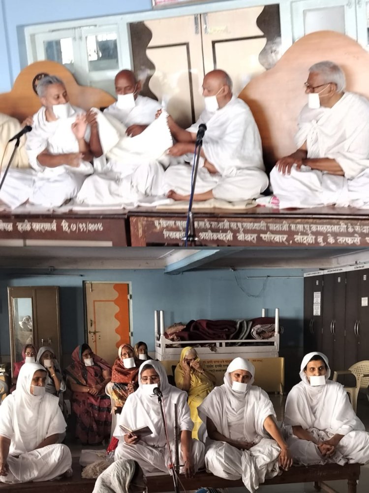 राष्ट्र संत कमल मुनि कमलेश को जन्म दिवस पर शासन प्रभावक पद से अलंकृत किया।
