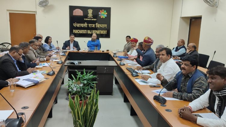 राजस्थान सरपंच संघ के पदाधिकारियों के साथ हुई वार्ता, जल्द जारी होंगी पंचायतो कि बकाया राशि।