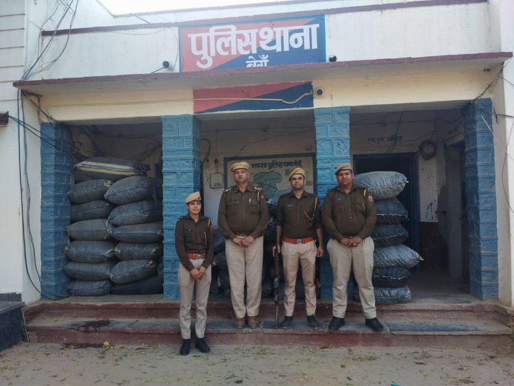बेगूं थाना पुलिस की अवैध मादक पदार्थों की तस्करी के खिलाफ बड़ी कार्यवाही। दो कारों से 633 किलो अवैध डोडाचूरा जब्त। दोनों कारों से 16 फर्जी नंबर प्लेट मिली।