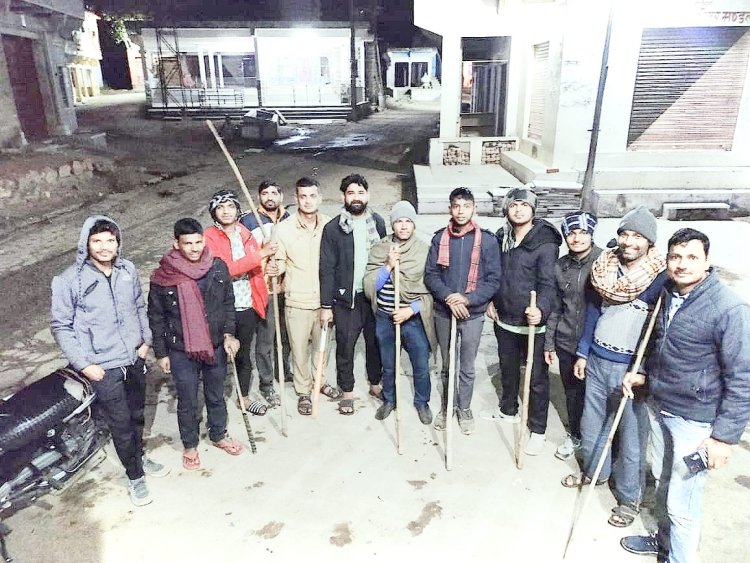 चोरो का आतंक ग्रामीण कर रहे अपने स्तर पर सुरक्षा लोगो ने चालू की गस्त