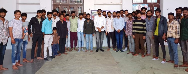 गंगरार से यूथ मूवमेंट संपर्क अभियान शुरू युवाओं को मार्गदर्शन देने के साथ ही जागरूकता शिविर लगाए जाएंगे: शाश्वत सक्सेना।