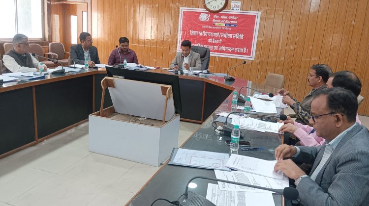 अग्रणी बैंक चित्तौड़गढ़ की जिला स्तरीय परामर्श और समीक्षा समिति की बैठक आयोजित