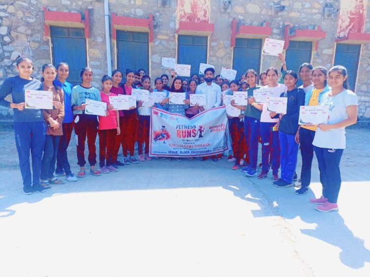 अंतरराष्ट्रीय महिला दिवस पर जिलेभर मे नारी शक्ति फिटनेस रन का आयोजन हुआ।