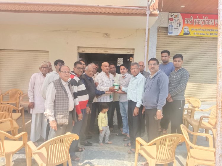 किशन लाल काबरा के निधन पर काबरा परिवार ने मरणोपरांत नेत्रदान किया।