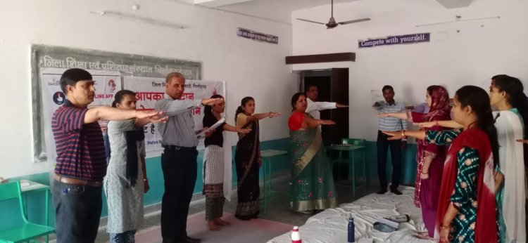 नवनियुक्त शिक्षकों ने ली शत-प्रतिशत मतदान की शपथ
