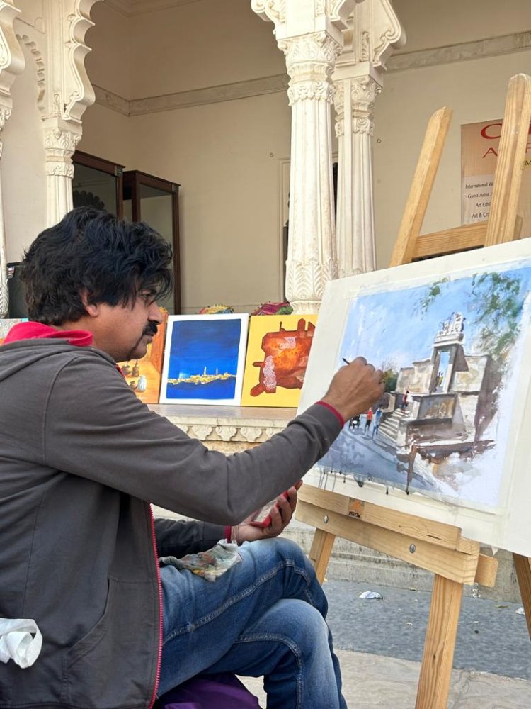 आर्ट फेस्टिवल में छाया स्वीप     कलाकारों ने ली शत प्रतिशत मतदान करने की अपील