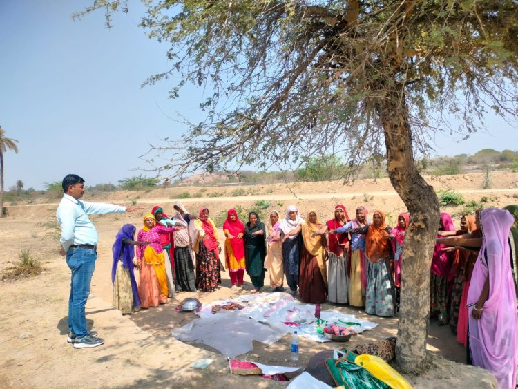 पंचायत समिति चित्तौड़गढ़ की ग्राम पंचायतों में मतदाता जागरूकता हेतु सम्पर्क अभियान का आयोजन