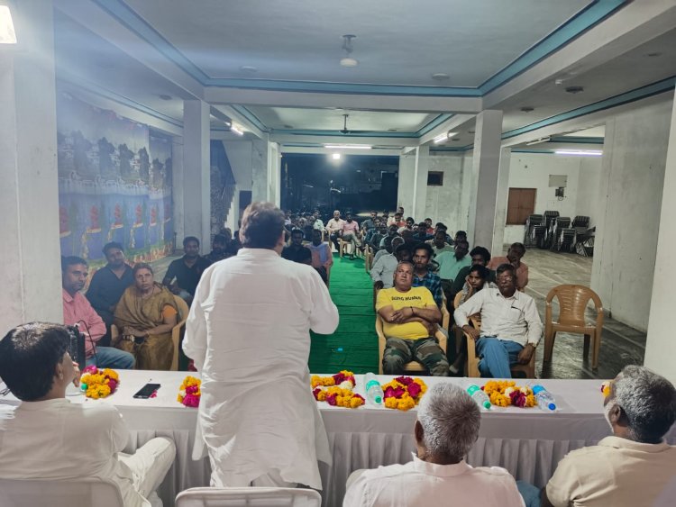 चित्तौड़गढ़ लोकसभा कांग्रेस प्रत्याशी आंजना के समर्थन में पूर्व राज्यमंत्री जाड़ावत ने ली मंडल की बैठके