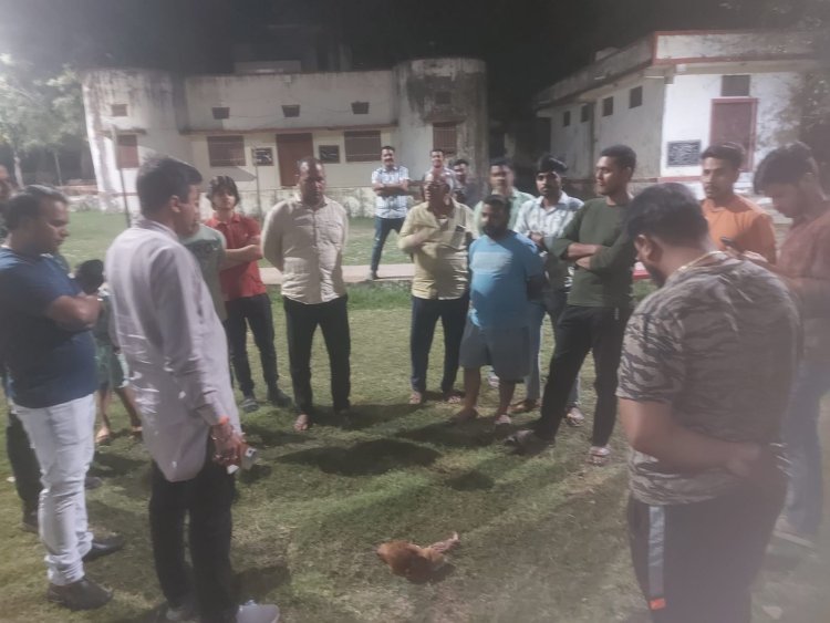 गांधीनगर सेक्टर 4 स्थित राधा कृष्ण पार्क में नवजात गाय के बछड़े का  मिला कटा हुआ सिर 