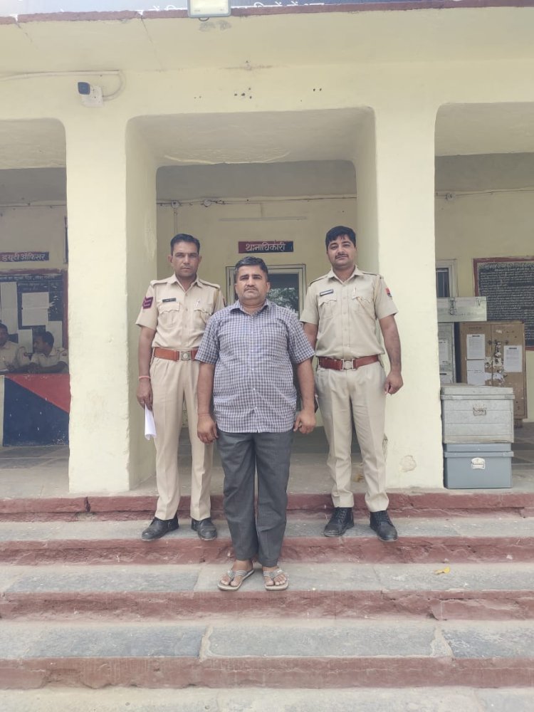 अवैध डोडाचूरा तस्करी में वांछित पांच हजार रुपये का ईनामी आरोपी गिरफ्तार।