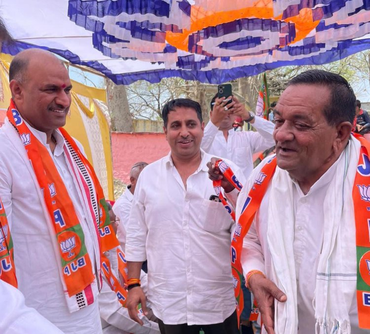 जिला प्रमुख भुपेन्द्र सिंह सोलंकी के गाँव बड़ौली माधोसिंह में कांग्रेस को एक ओर बड़ा झटका, कांग्रेस नेता मोहनलाल धाकड़ हुए भाजपा में शामिल।