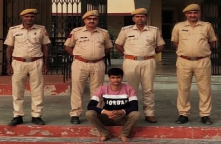 चुरू जिले में थाना बीदासर पुलिस की कार्रवाई 5 हजार के इनामी को जयपुर में पकड़ा, नकबजनी के मामले में था वांछित