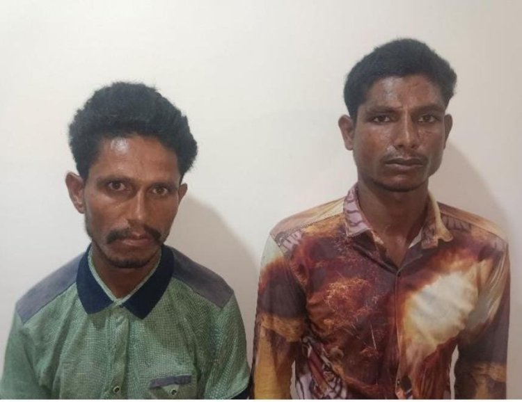 तेल फेक्ट्री में चोरी का प्रयास करते दो गिरफ्तार।