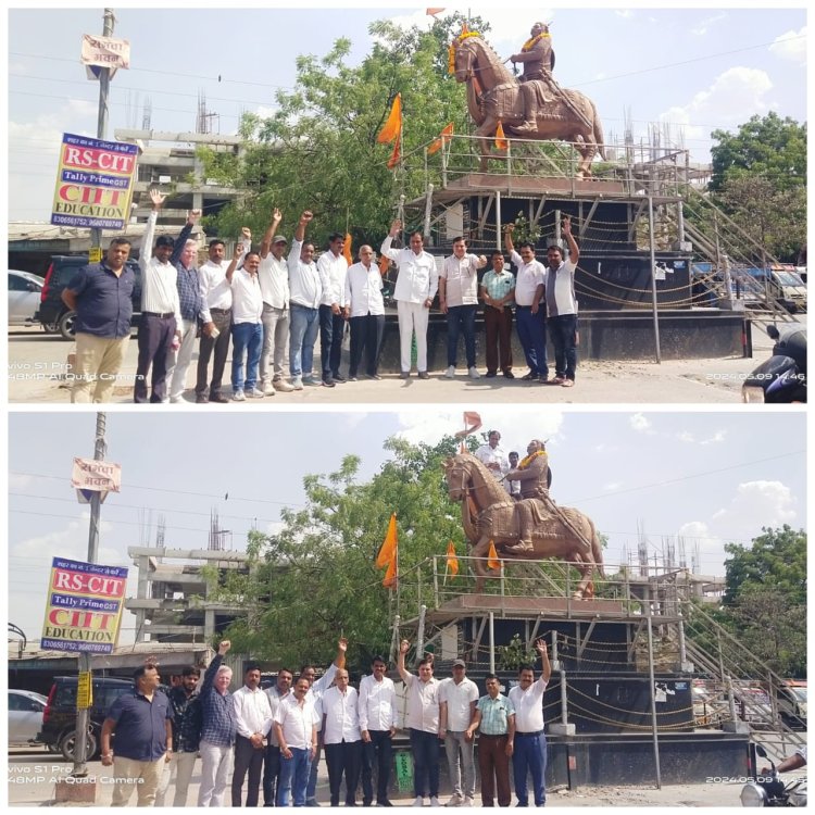 भाजपा नेताओं ने किया मेवाड़ रत्न महाराणा प्रताप की जयंति पर आदमकद प्रतिमा पर माल्यार्पण