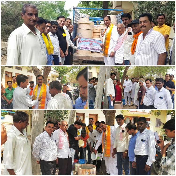 मूक पशु-पक्षियों के पेयजल के लिए श्री मातेश्वरी सेवा संस्थान के अभियान की विधायक कृपलानी ने की शुरुआत