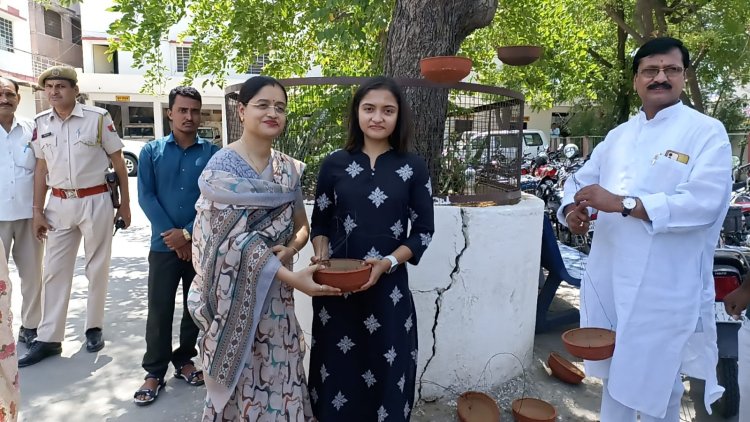 पक्षियों के लिए दाने-पानी की व्यवस्था करने से आने वाली पीढ़िया पुण्यकार्य करने के लिए प्रेरित होंगी-डॉ. सौम्या झा