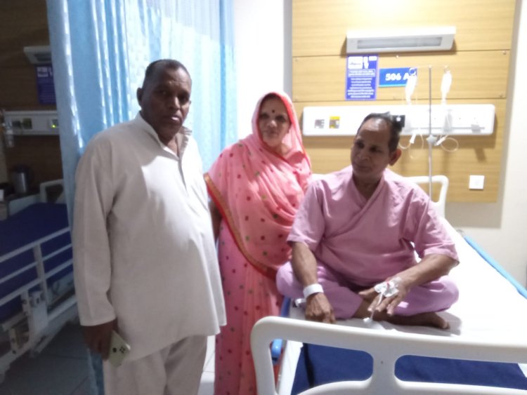देहदानी ओजस्वी हूऐ बीमार  उदयपुर जे के पारस हॉस्पीटल मे हूऐ  एडमिट