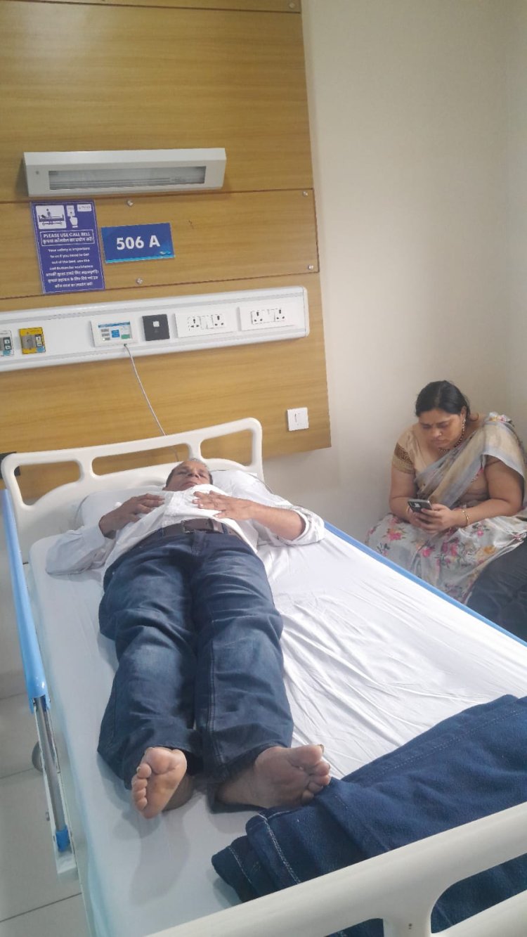 देहदानी ओजस्वी हूऐ बीमार  उदयपुर जे के पारस हॉस्पीटल मे हूऐ  एडमिट